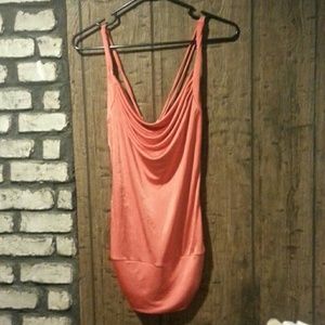 SEXY Orange silk top