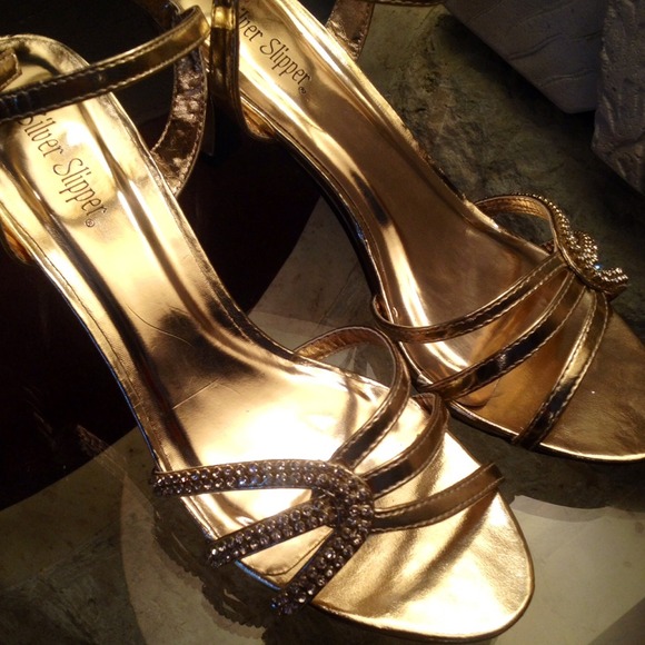 Gold heels