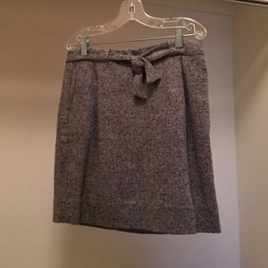 Grey J Crew Tweed skirt