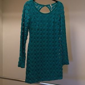 Teal Free People dress