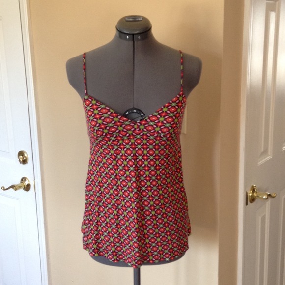 Free People Tops - FREE PEOPLE Abstract Pattern SOFT Viscose Tank Top