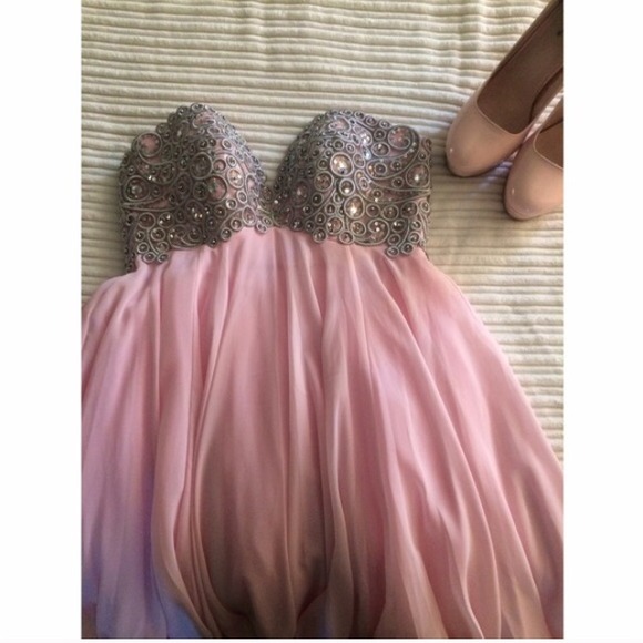 Light pink formal dress