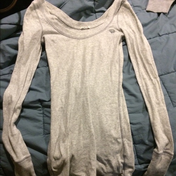 abercrombie long sleeve stretch shirt