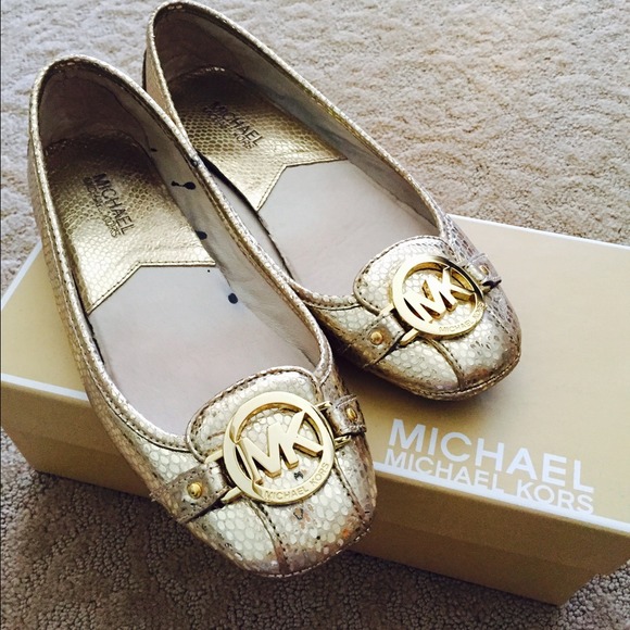 Sold! MK gold flats minor damage on inside