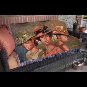 Faith Hope Love Tapestry Afghan Throw