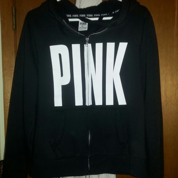 Vs pink black hoodie great condition (trade)