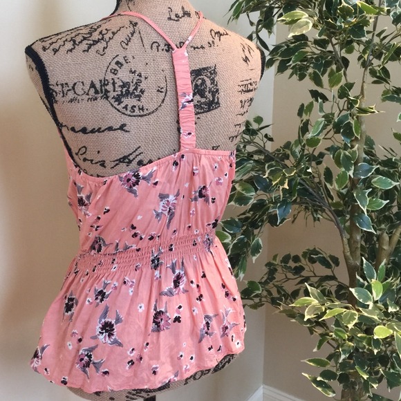 SOLD! Floral Racerback string top! - Picture 3 of 4