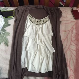 Beautiful Blouse with Cardagin attached