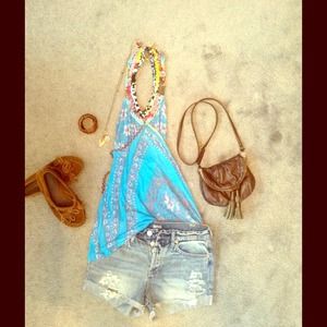 Unique Free People Halter Top ✌️