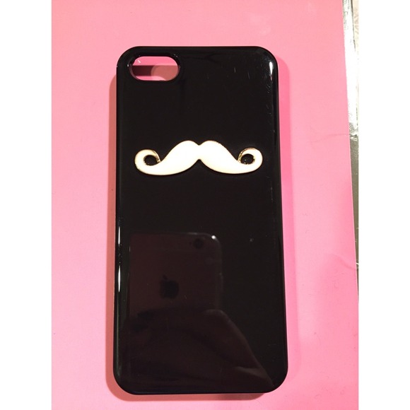 Super cute mustache phone case! NEVER USED - Picture 1 of 1