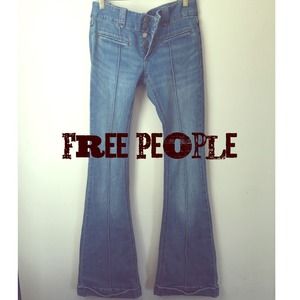 Free People 5 button flare pants size 26 NWOT