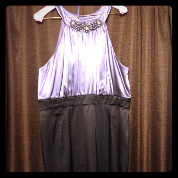 Black and silver dress