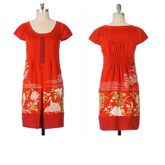 🚫Sold🚫Anthropologie Fire's Path Shift Dress - Picture 2 of 2