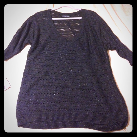 Black 3/4 sleeve sweater