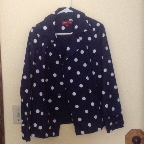 Merona polka dots pea coat