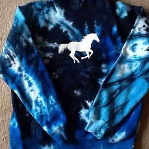 Here's a tie dye sweatshirt.
