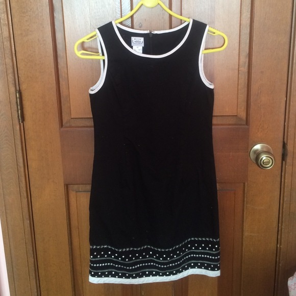 Talbots Girls' Black Cotton Dress