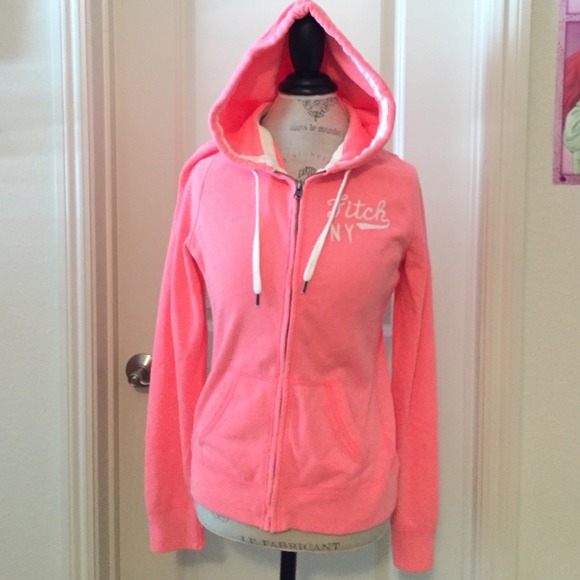 Bright pink A & F jacket
