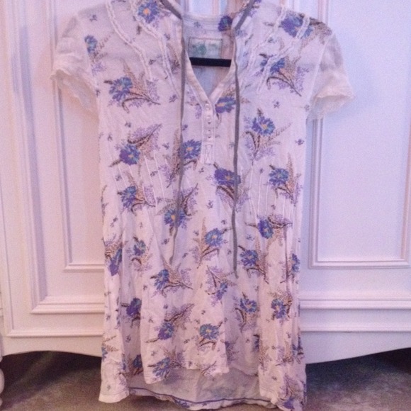 Floral Free People Tunic Top