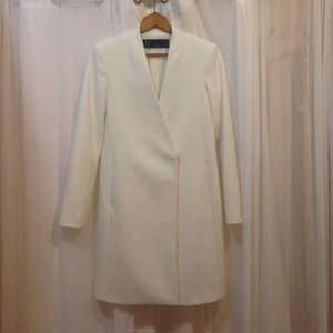 White Zara Car coat