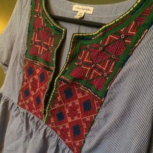 AEO Tribal Patchwork Top