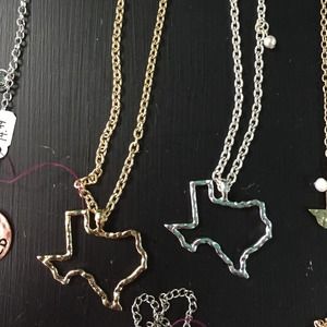 Silver or gold Texas necklace