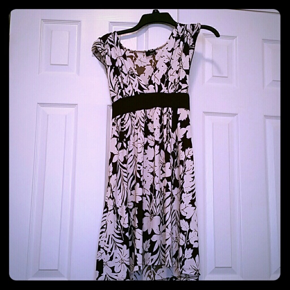 SOLD- Brown & White dress