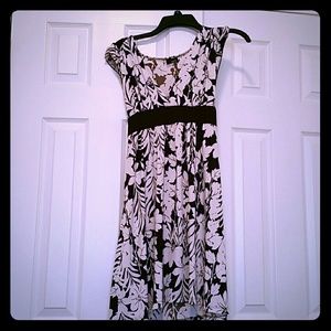 SOLD- Brown & White dress