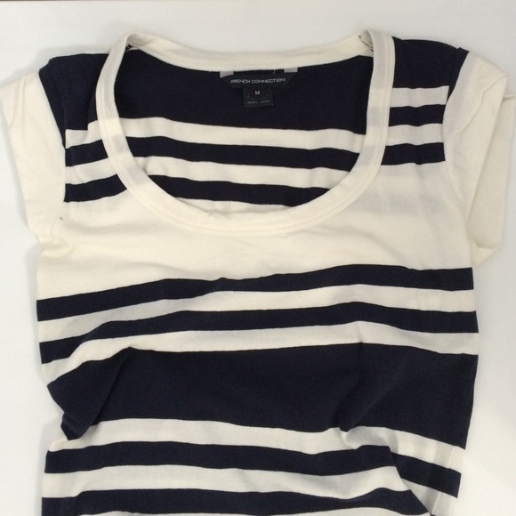 ❌SOLD❌ French Connection Capped-Sleeve Tee - Picture 3 of 3