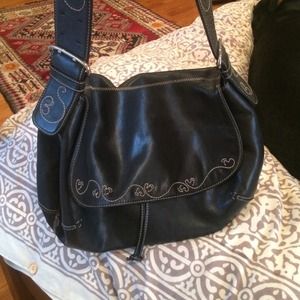 Beautiful, Black Cole Haan, Saddlebag
