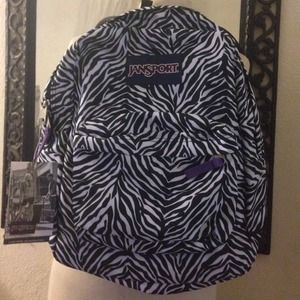 Zebra NWT JANSPORT backpack !!