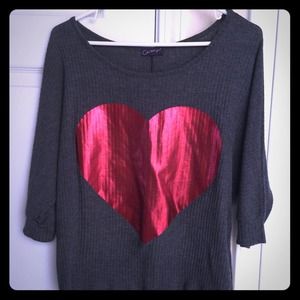 Hi-Lo Shirt with heart in the middle!!