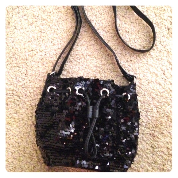 Sequin cross body bag