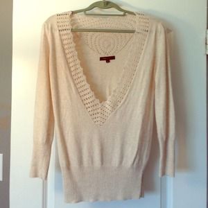 BCBG lace sweater