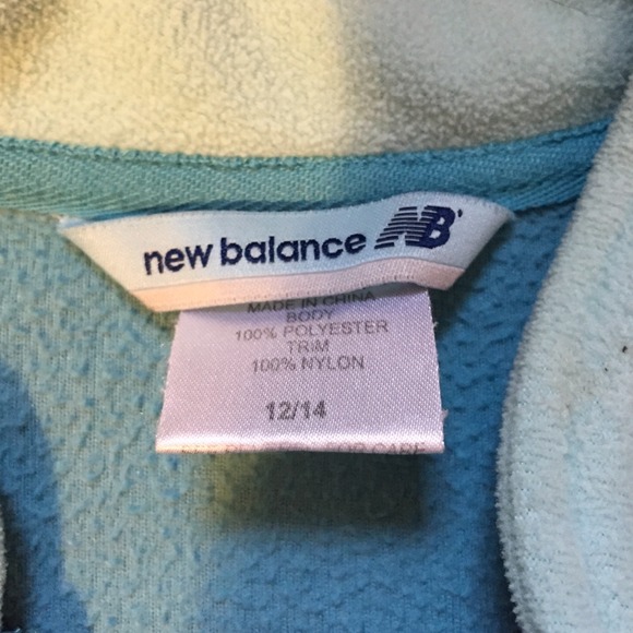 Blue New Balance zip-up sweatshirt - Picture 2 of 3