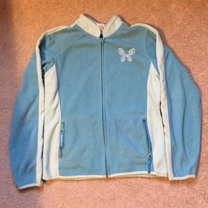 Blue New Balance zip-up sweatshirt