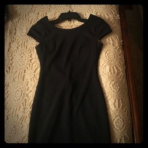 Cap sleeve backless little back homecoming dress