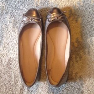 Metallic Banana Republic Flats