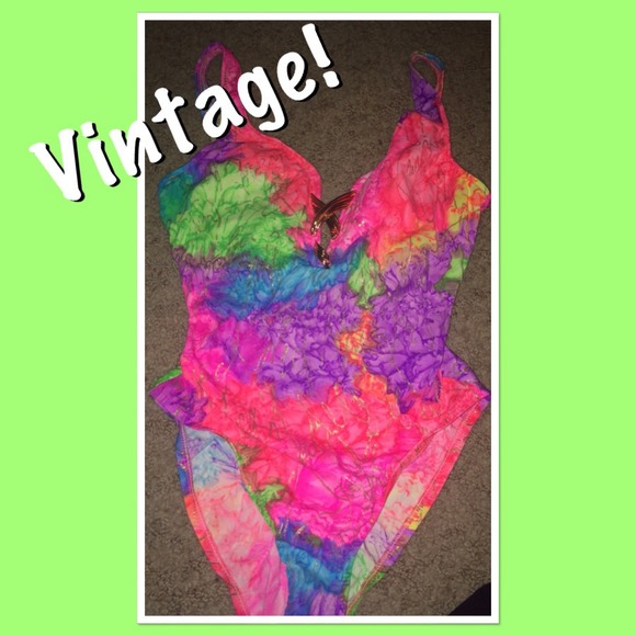 Vintage colorful one piece