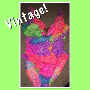 Vintage colorful one piece