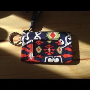 Vera Bradley ID holder, zipper pouch, key ring