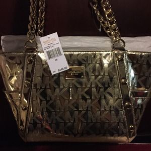 Michael Kors Bag! NWT Pale Gold Shoulder Tote