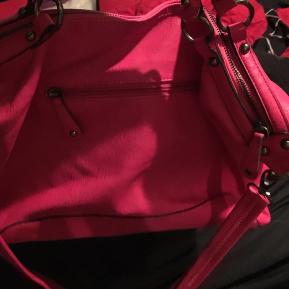 Pink studded JustFab bag - Picture 3 of 3