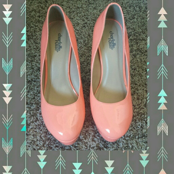 Charlotte Russe Creamy Peach Pumps