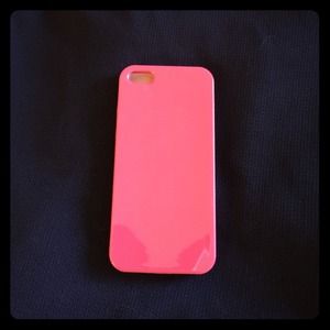 iPhone 5s deep pink jelly case