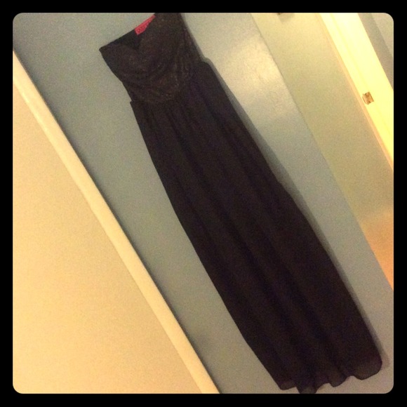 Black sequin gown