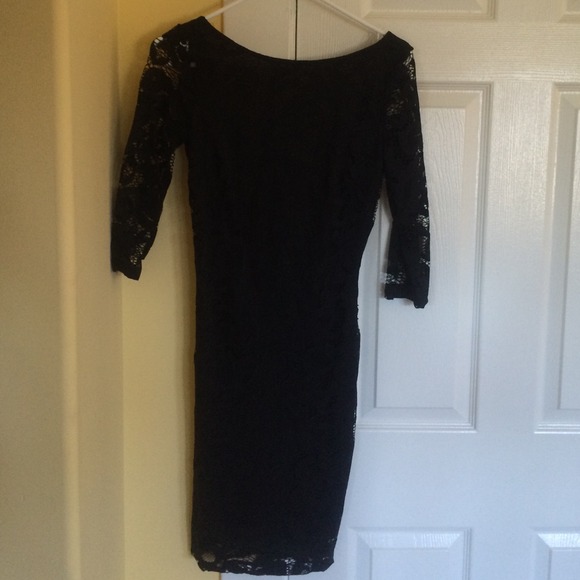 Black Lace Bodycon Dress