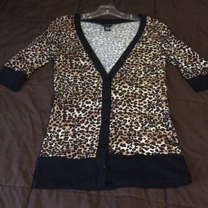 rue 21 leopard cardigan 🎀
