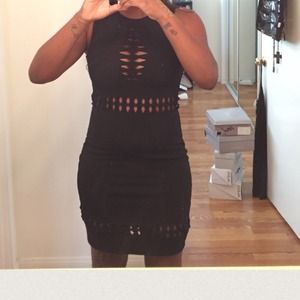 Black dress with Cut out design