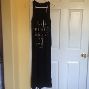 Rules were never meant to be broken Black maxi